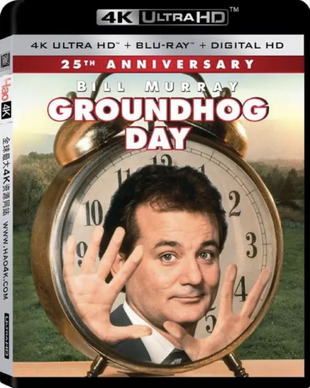 名称：土拨鼠之日 (1993) 4K HDR 中字外挂字幕描述：菲尔（Bill Murray饰）是个气象播报员，每天除了在摄像机前给观众做风趣幽默的天气预报外，每年的2月2日他还要前往一个名为普苏塔尼的边境小镇，报导当地的土拨鼠日庆典