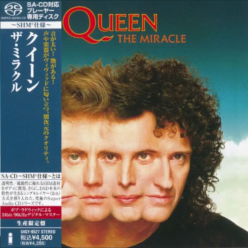 名称：皇后乐队(Queen) - 2012年SACD序列 - The Miracle    DSD DSF描述：皇后乐队Queen的第十三张录音室专辑《The Miracle》,1989年5月由唱片公司Parlophone在英国发行,由唱片公司Capitol在美国发行,为庆祝成团40周年,在2011年推出了重置版本