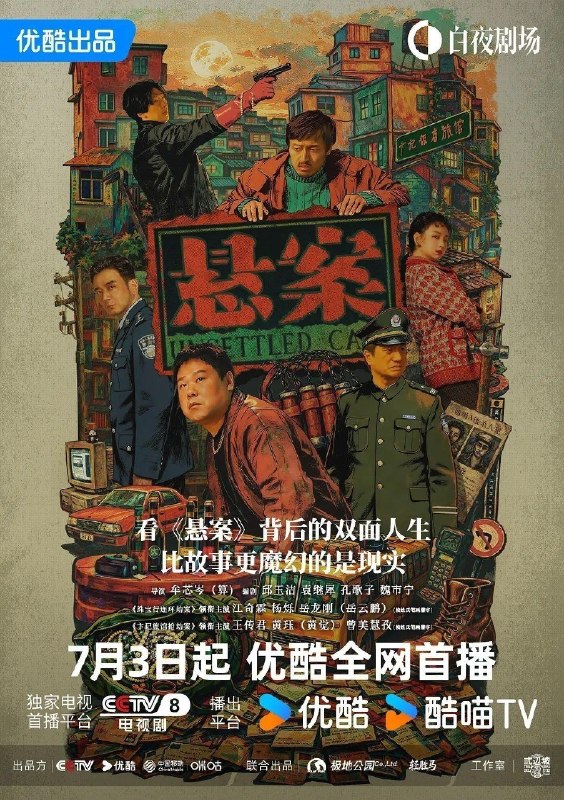 名称：悬案 (2026) 17集  完结 4K HDR 高码 杜比音效描述：该剧以2016年3月公安部刑侦局主抓的“疑难命案积案攻坚行动”所侦破的多起案件为基础，改编创作两起90年代悬案作为系列剧的第一季