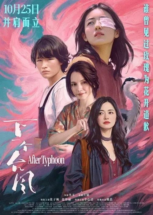 名称：下一个台风 (2025) 4K 高码 60帧描述：台风刚过的海岛之上，一只眼受伤的城市女生林沫沫（张子枫 饰），与岛上土生土长的失语女孩阿汐（张伟丽 饰）猝然相遇