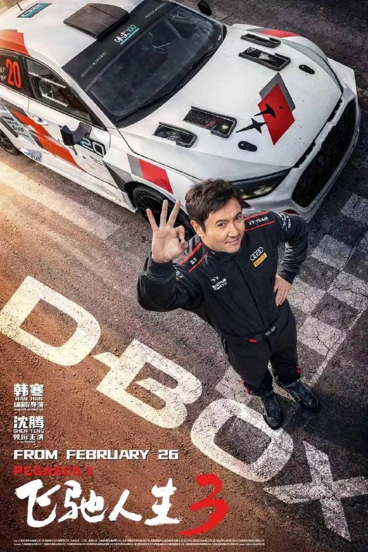 名称：飞驰人生3(2026)4K 60FPS DDP HiveWeb描述：巴音布鲁克最后一站收官后，张驰（沈腾 饰）受邀作为车队主教练征战全新赛事“沐尘100拉力赛”，“野生车手”走上国际舞台！面对高手如云的全新赛道，孙宇强（尹正 饰）、记星（张本煜 饰）一如既往协同作战，林臻东（黄景瑜 饰）等实力车手应邀强势集结，一支凝聚了顶配速度与信念的车队就此成立！然而，张驰发现真正的挑战仿佛并非来自比赛本身，赛场之外暗流涌动，让他们飞驰之路充满变数…….百度：