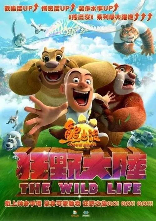 名称：熊出没·狂野大陆 (2020) 4K描述：狗熊岭附近新开业了一个神奇的“狂野大陆”，在那里，通过基因技术人可以自由变身各种动物，享受无比的自由和快乐