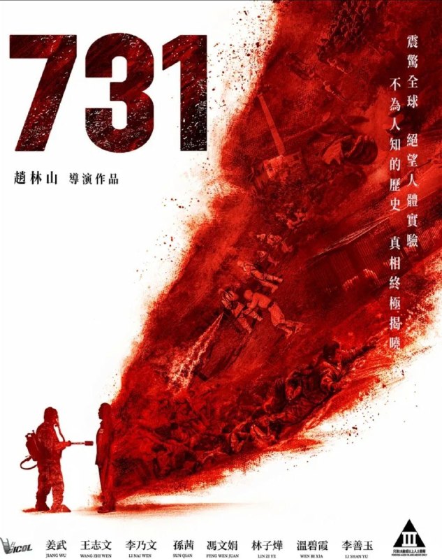 名称：【原盘】731 / 疯狂731 (2025) 1080P REMUX 内封简/繁英双语特效字幕描述：1945年抗战胜利前夕，侵华日军第七三一部队在哈尔滨平房区以“给水防疫”为名，秘密进行惨无人道的细菌战研究，大肆抓捕平民进行活体实验，妄图以此扭转败局